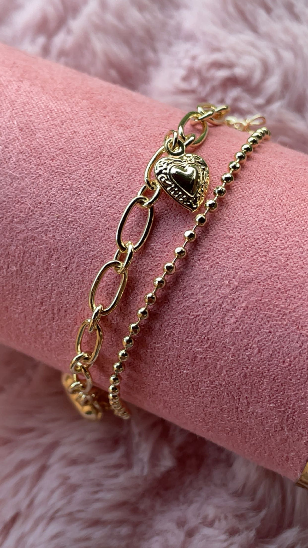 Paper Clip Heart Bracelet