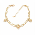 Paper Clip Heart Bracelet